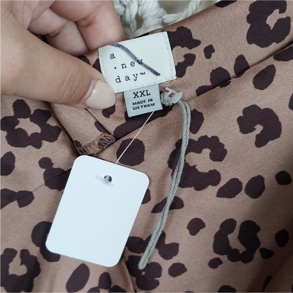 A New Day Leopard Maxi Slip Dress - Brand New! Size XXL - Picture 7 of 8